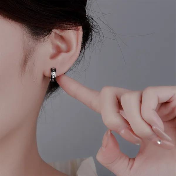 Small Silver Hoop Earrings for Men Women Streetwear Unisex Style - Image 5