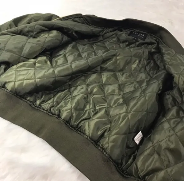 INSO Green Bomber Jacket Size M - Image 4