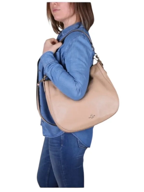 Coach Chelsea Hobo 32 Beechwood Pebbled Leather Shoulder Crossbody Bag - Image 2