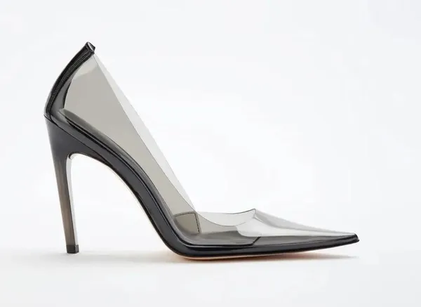 NEW Good American CINDER-F*CKING-RELLA PUMP Light Smoke - Image 5