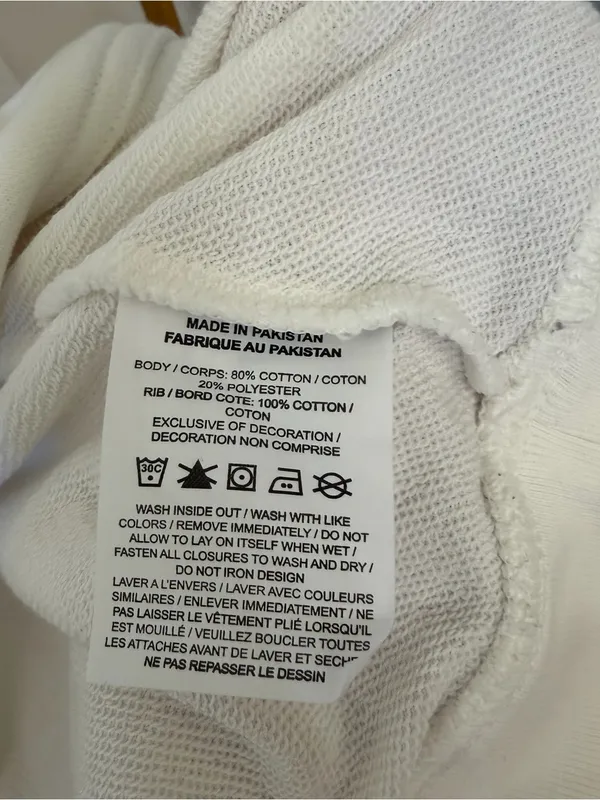Nike White Lace-Up Hooded Pullover NWT Size Medium - Image 6