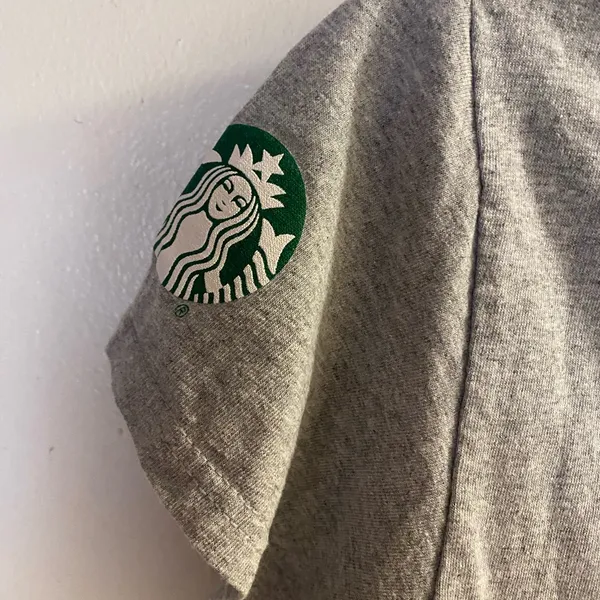 Starbucks Gray T Shirt S 32” Small 50th Anniversary 1971 2021 Employee Issued - Image 4