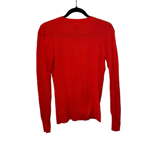 Old Navy Red Button Front Cardigan‎ Sweater Long Sleeve Small - Image 3