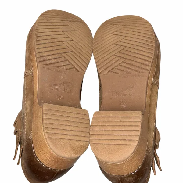 Dansko Nubuck Leather Water Resistant Shearling Lined Bessie Clogs Booties Shoes 38 - Image 10