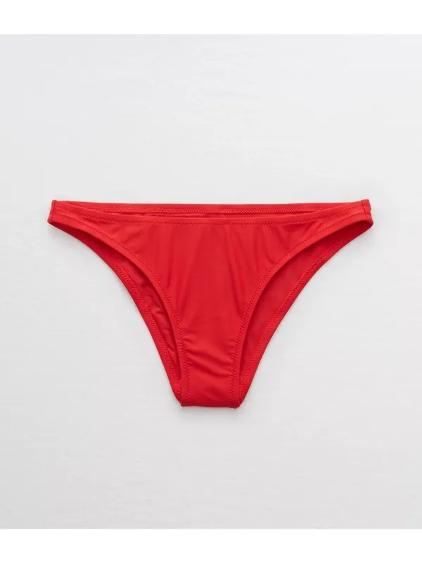 NWT Aerie OG Cheeky Bikini Bottom in Chilly Red - Size: Medium - Image 6