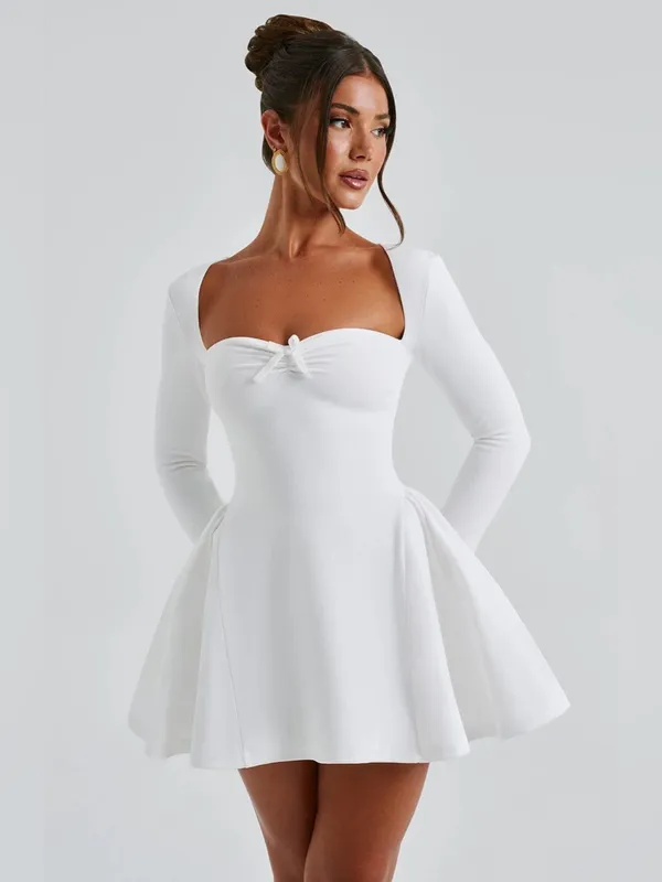 Babyboo Mini Dress Megan Medium Ivory NWT Bridal Dress Feminine Coquette Dress S - Image 7