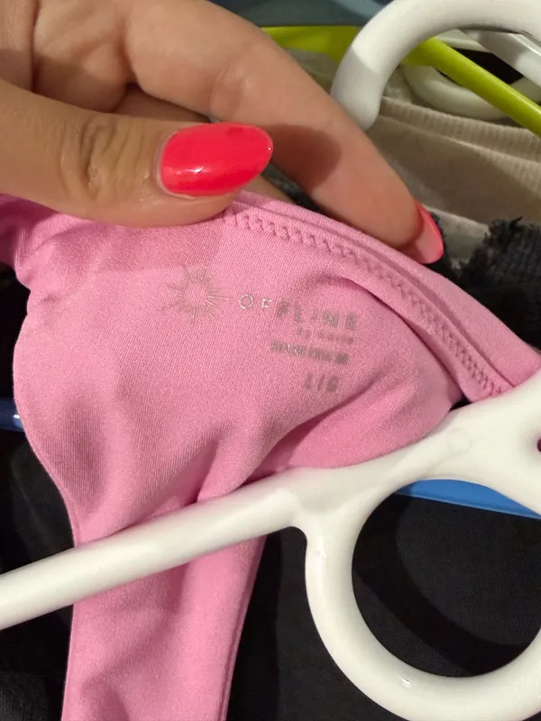 OFFLINE by Aerie Romper Athletic Pink - Image 3
