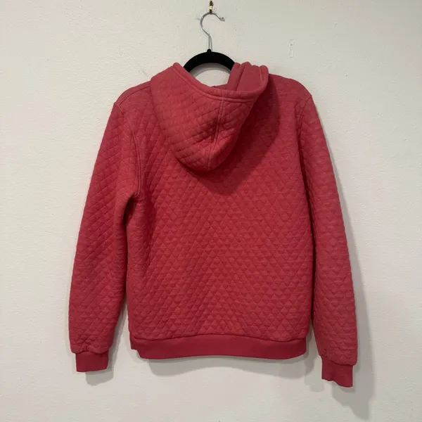 Marine Layer Corbet Quilted Hoodie in Pink Heather S - Image 5