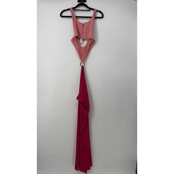 alice + olivia Arizona Cutout O-Ring Maxi Dress Womens Size 12 - Image 4