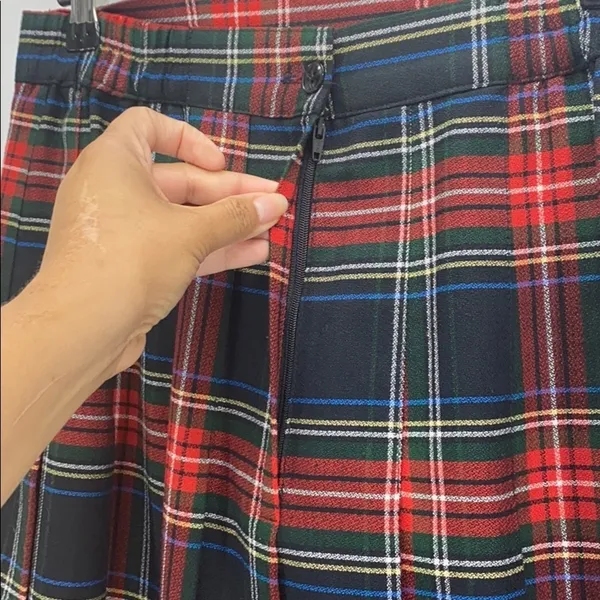 Vintage Willow Ridge pleaded plaid skirt academia - Image 3
