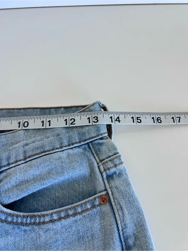 BDG Women's High-Waisted Cowboy Jean Straight Leg Distressed Denim 90's Y2K - Image 9
