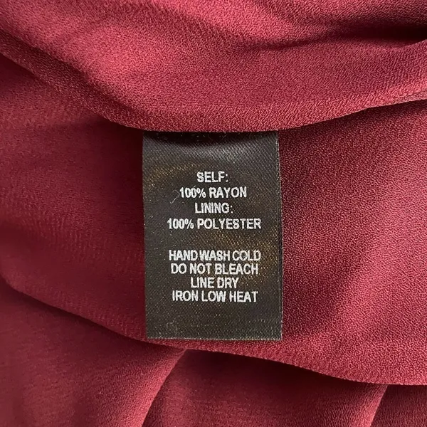 NWT Lulus‎ Heart of Marigold Wrap Maxi Dress in Burgundy Size 1X - Image 8
