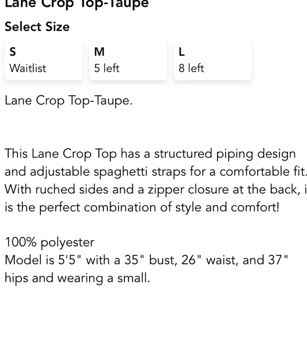 shop these three Crop Top - Image 4
