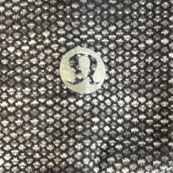 Lululemon Align High Rise Crop Leggings Black White Geometric Pattern‎ Size 4 - Image 3