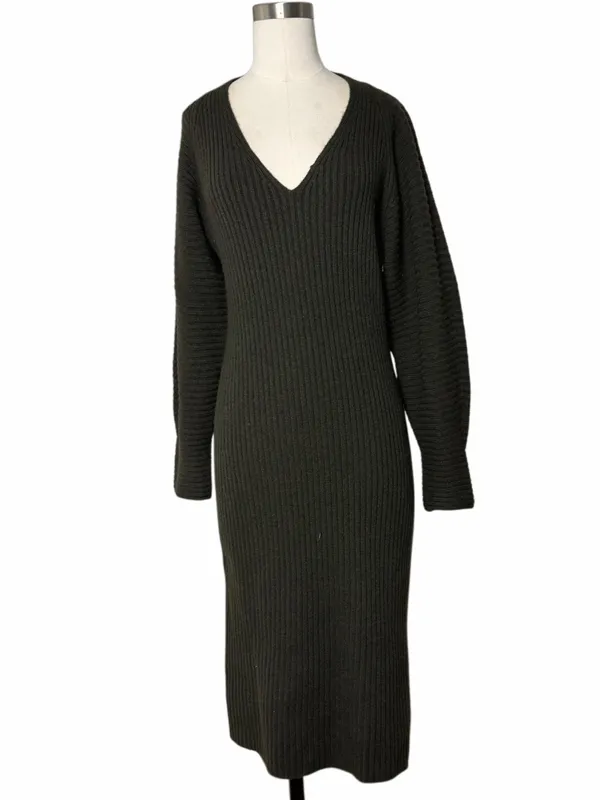 VINCE Fitted Dolman Sleeve Dress - Image 6