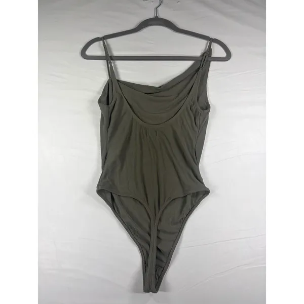 Urban Outfitters Out from Under Cowl‎ Neck Ribbed Bodice Olive Green Small NWT - Image 3