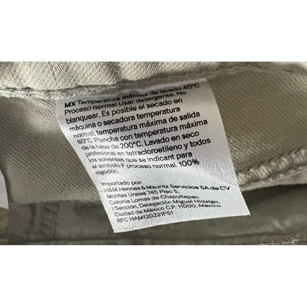 H&M Divided Womens Khaki Pants 5 pocket‎ style casual travel wide leg 4 NWT - Image 7