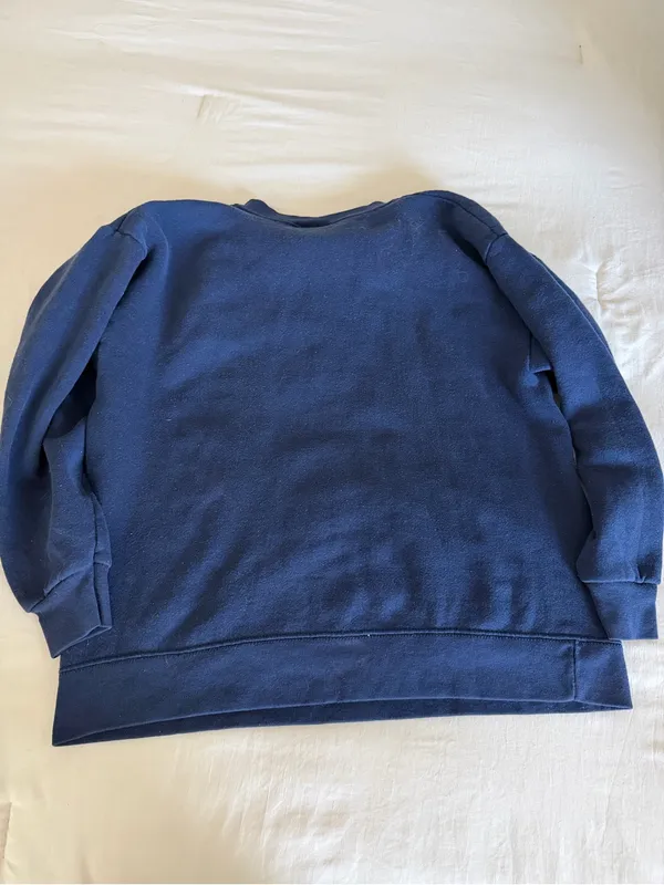 Vintage Pooh Christmas crew neck Blue - Image 3