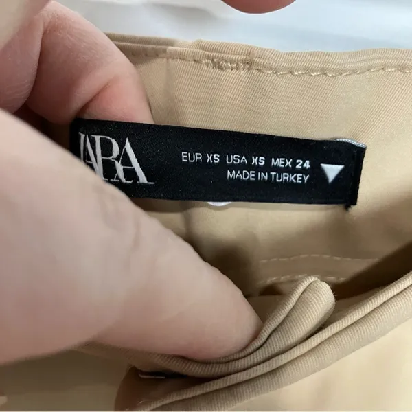 Zara double cargo pants cream‎ size XS - Image 4