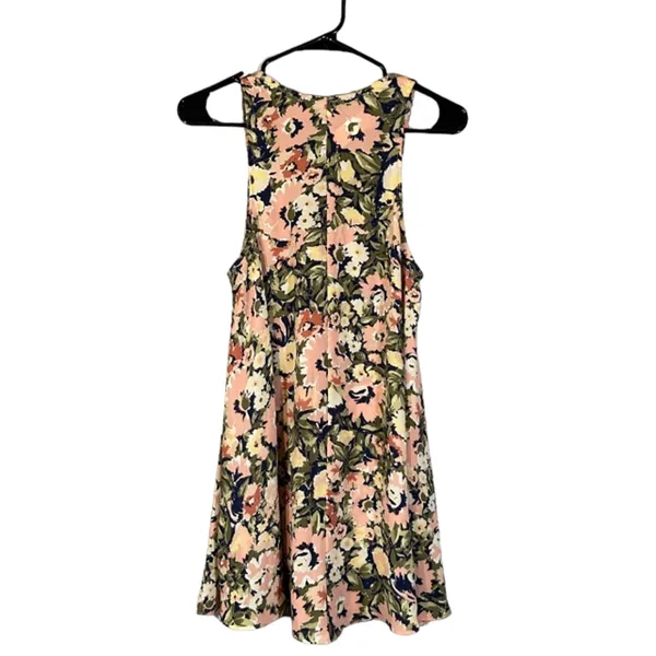 Olivaceous Pink Multicolor Floral Tropical Sleeveless Summer Dress Women Sz M - Image 2