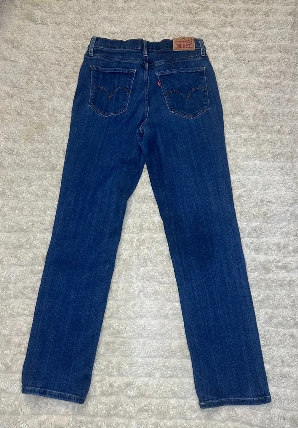 Levi's 724 High Rise Straight medium wash stretch denim jeans Size 28x30 - Image 5