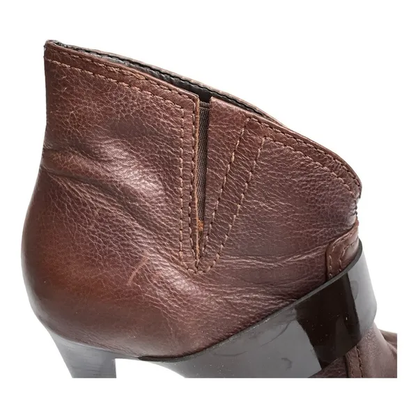 French Connection Leather Women's Brown Ankle Boots Size 40 9US - Image 9
