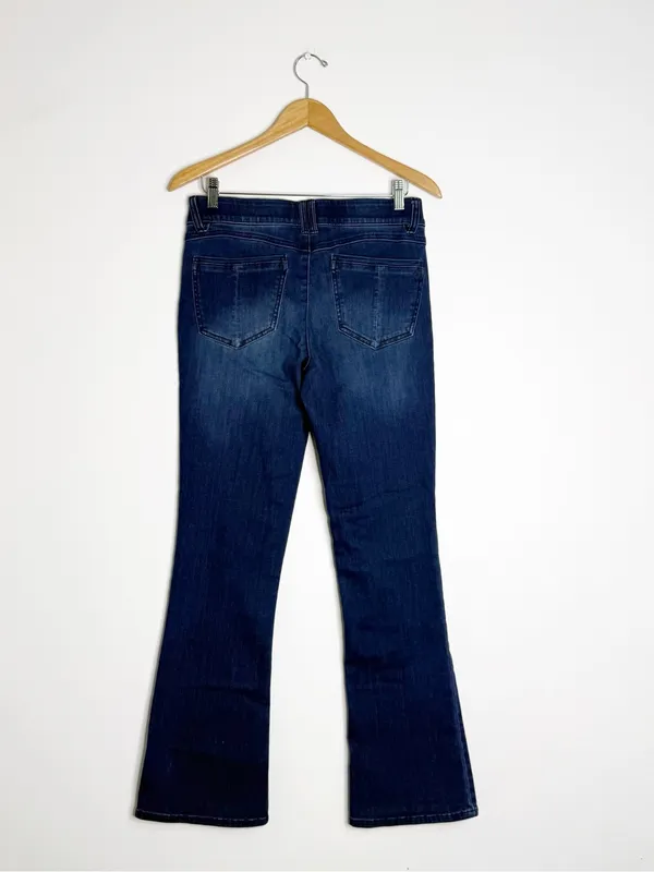 Democracy Itty Bitty Bootcut Jeans Size 8 Dark Wash Ab Solution Stretch - Image 6