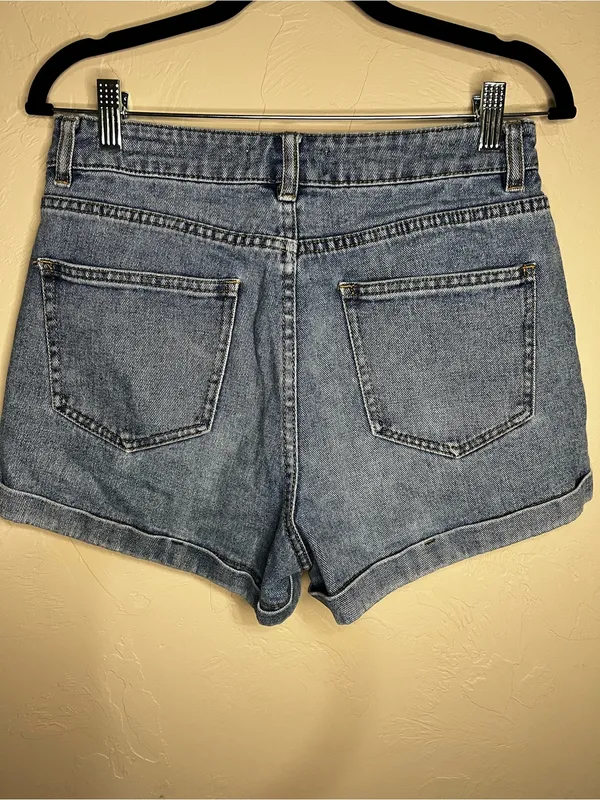 PacSun High Rise Mom Cuffed‎ Denim Casual Summer Vacation Shorts - Image 7