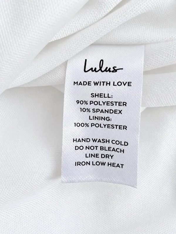 Lulus White Textured Tie-Back Mini Dress NWT - Image 8