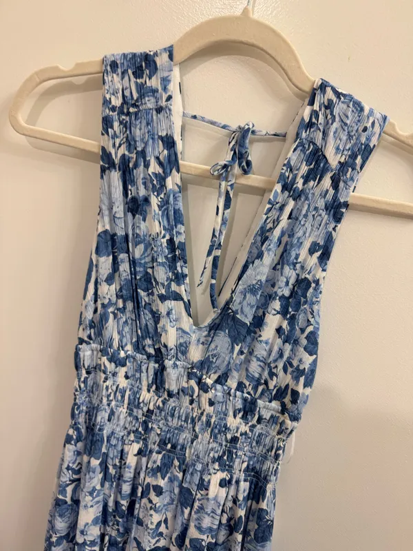 Abercrombie & Fitch Blue Floral Maxi Dress - Image 2