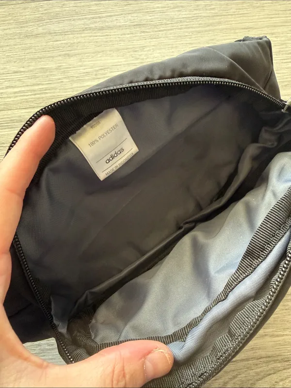 Adidas Black Trefoil Belt Bag - Image 5