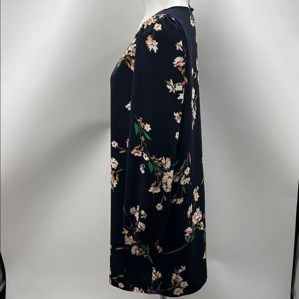 Lulu's Herbaceous Babe Navy Floral Shift Large Dress - Image 4