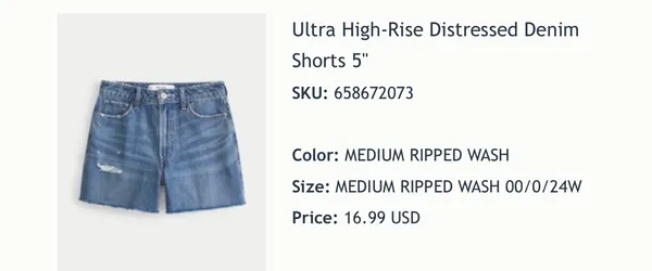 Hollister Ultra High-Rise 90s Shorts - Image 2