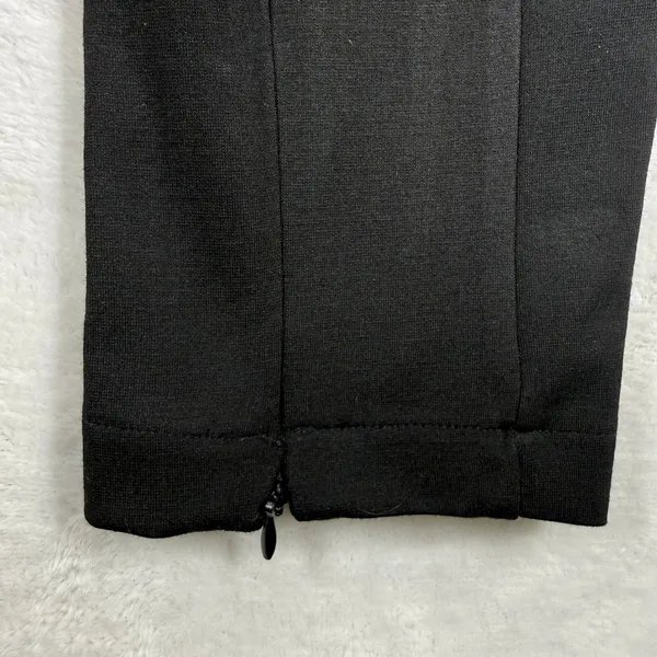 Alexander Wang Black High Waist Logo Band Skinny Leggings‎ Side Zip Pants 8831 - Image 9