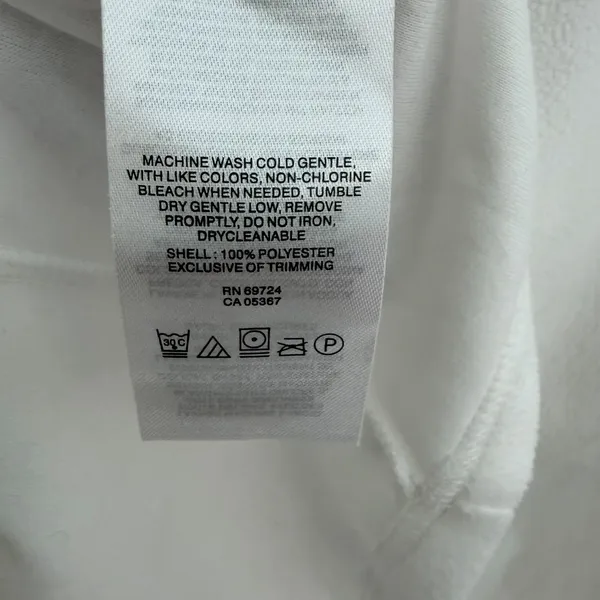Columbia M White Fleece 1/4 Zip Mock Neck Pullover Sweatshirt Outdoor Camping - Image 6