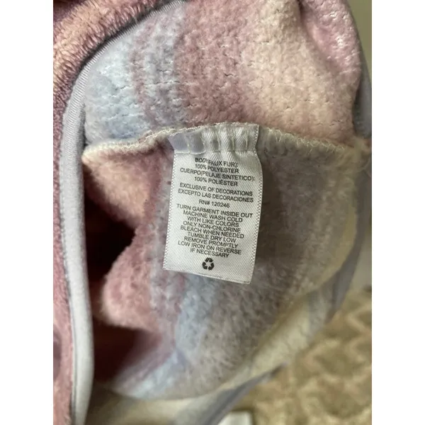Wallflower Half Zip Pullover Striped Plush Cozy Luxe Buttery Soft Winter Comfy L - Image 7