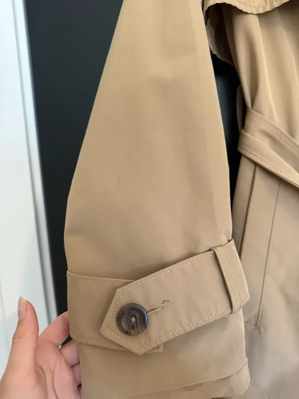 Abercrombie & Fitch camel classic trench coat - Image 8