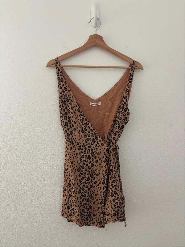 Reformation leopard print wrap mini - Image 2