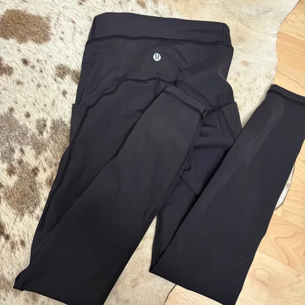 LULULEMON Power Thru High Rise Tight 25" Black Size‎ 0 - Image 4