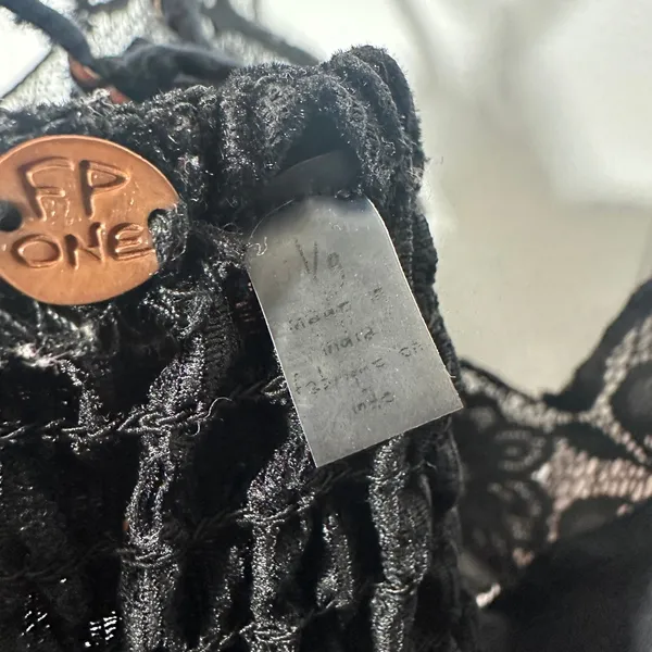 Free People‎ FP One Adella Lace Bralette S Velvet Fairy Whimsigoth Festival Boho - Image 4