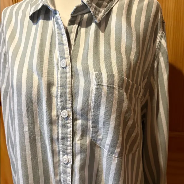 Beach Lunch Lounge Long-Sleeve Relaxed Button-Down Shirt size XL women’s - Image 3