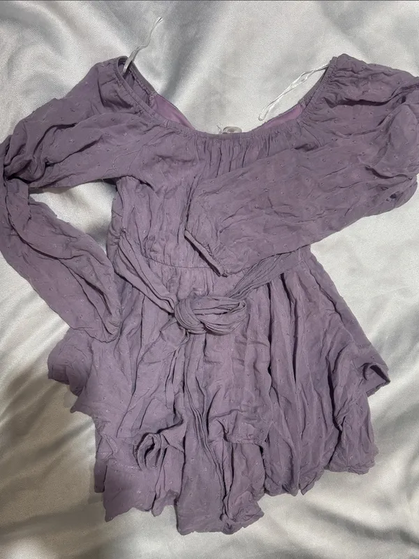 Altar'd State Lavender Eyelet Skirt - Image 5