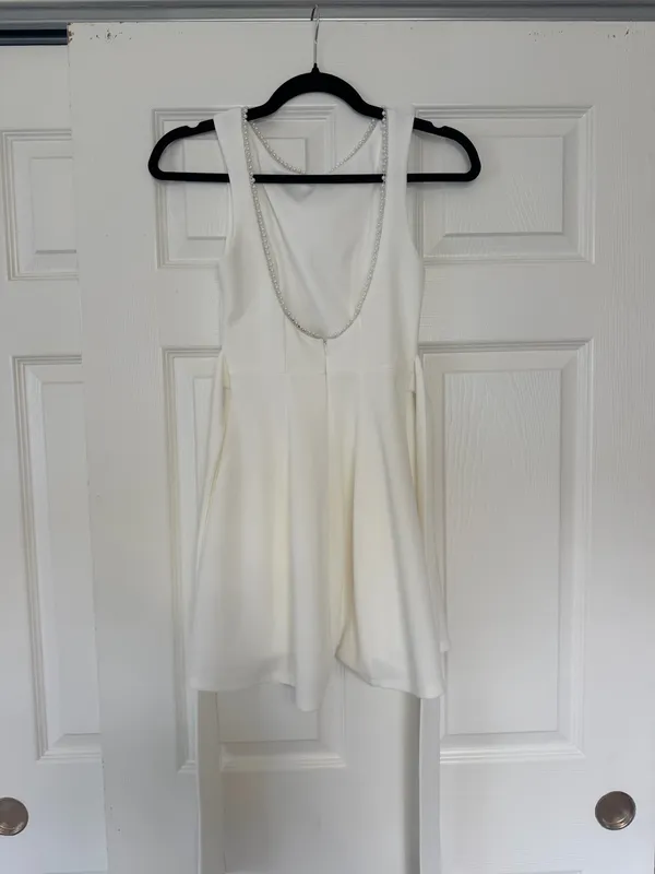 Lucy in the Sky White Dress with bow - Image 2