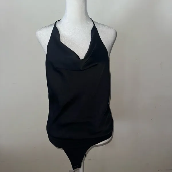 Abercrombie Top Tank Bodysuit Black - Image 3