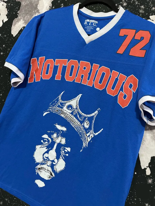 The Notorious B.I.G Rapper Football Jersey Style Shirt - Image 2