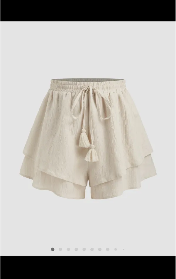 Tan Boho Shorts - Image 2