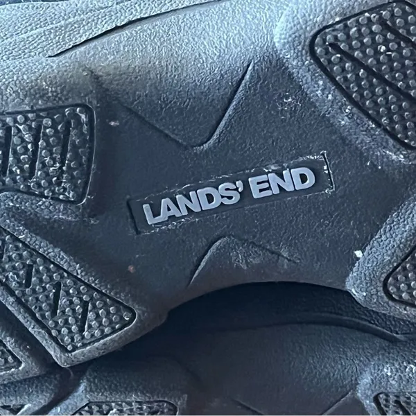 Lands' End Black Quilted Side Zip Boots - Image 3