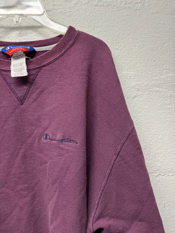 Vintage Champion Maroon Crewneck - Image 2