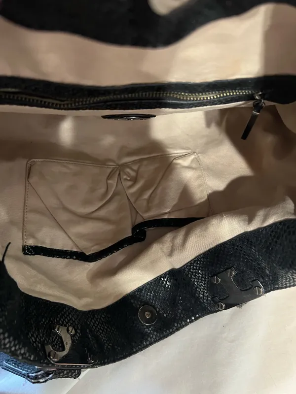 Tory Burch Black Canvas Tote Bag - Image 8