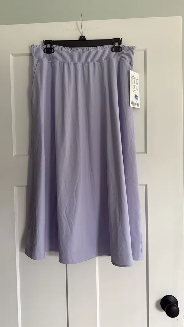 Lululemon Large Stretch Woven Ruffle-Waist Midi Skirt - Image 3